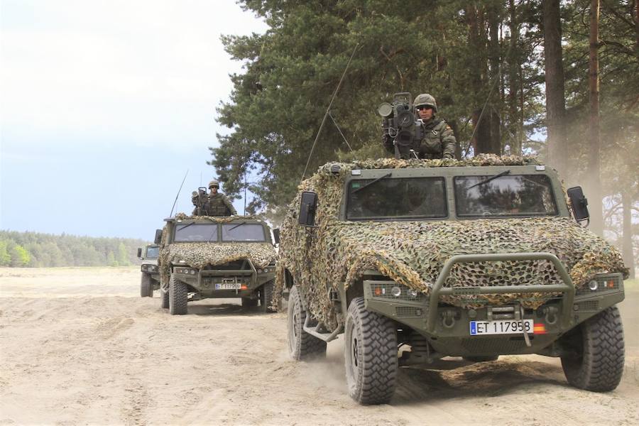 El batallón de infantería San Quintín, en Polonia