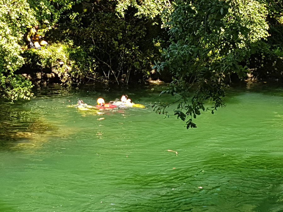 Localizan el cuerpo de un pescador gijonés en el Sella