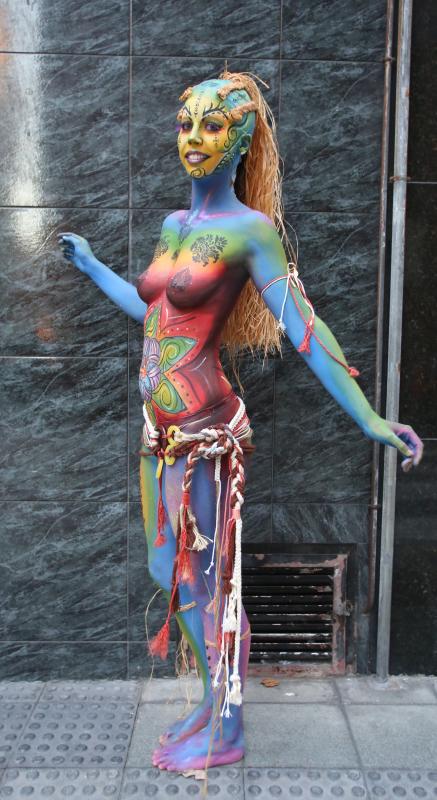 Desfile &#039;body paint&#039; en Gijón