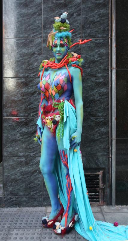 Desfile &#039;body paint&#039; en Gijón