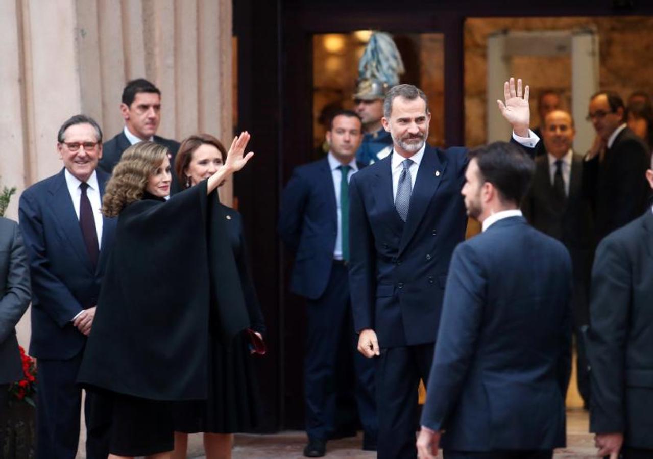 Los Reyes, en Oviedo para los Premios Princesa de Asturias