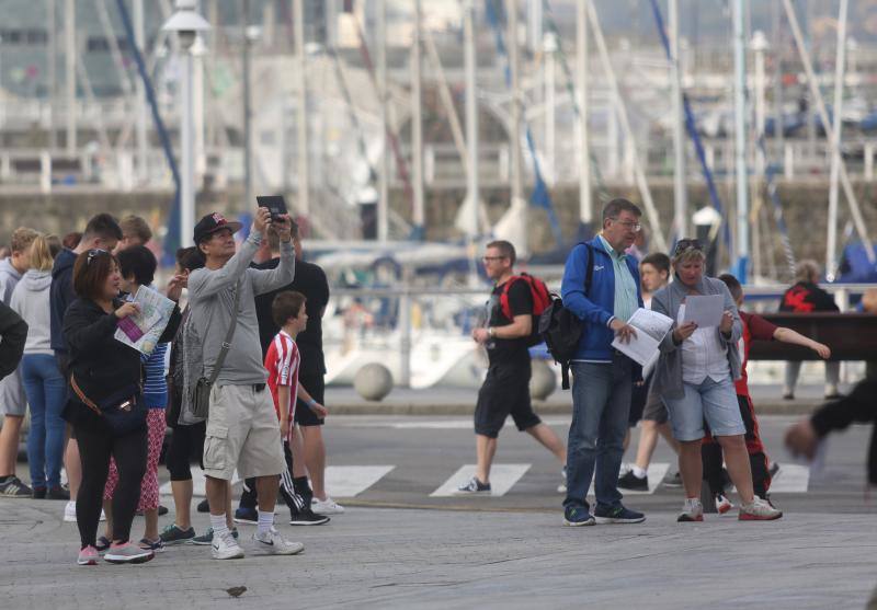 Turistas de unas horas