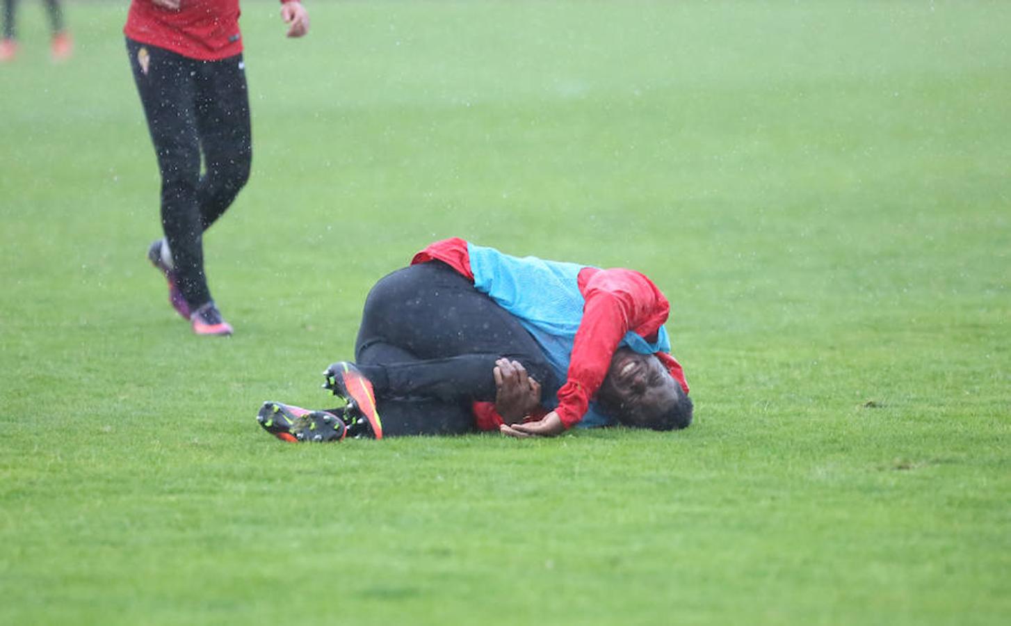 Entrenamiento del Sporting del 7 de noviembre de 2016