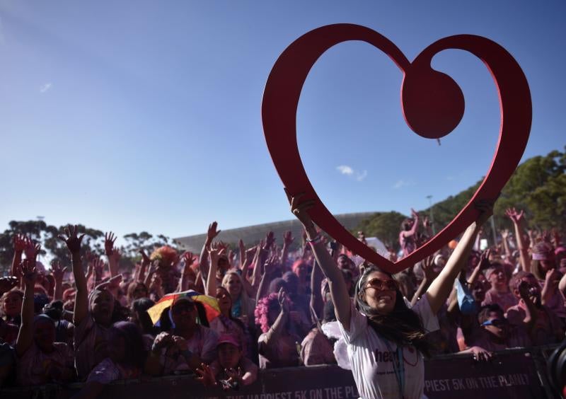 Lluvia de colores en Sudáfrica