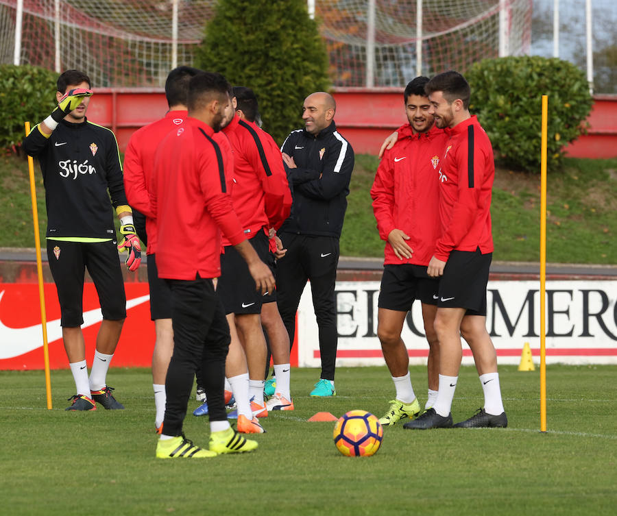 Entrenamiento del Sporting (19-11-16)