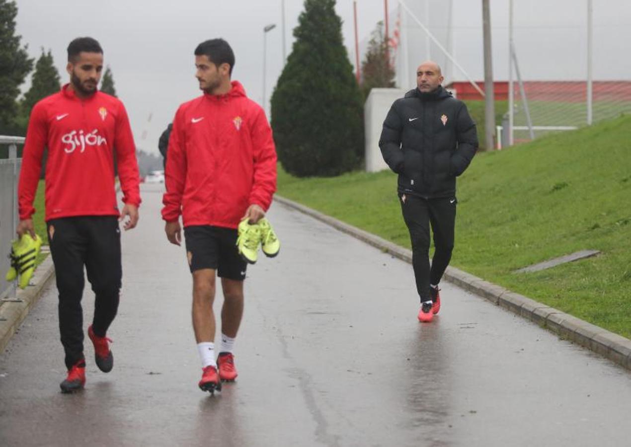 Entrenamiento del Sporting en Mareo