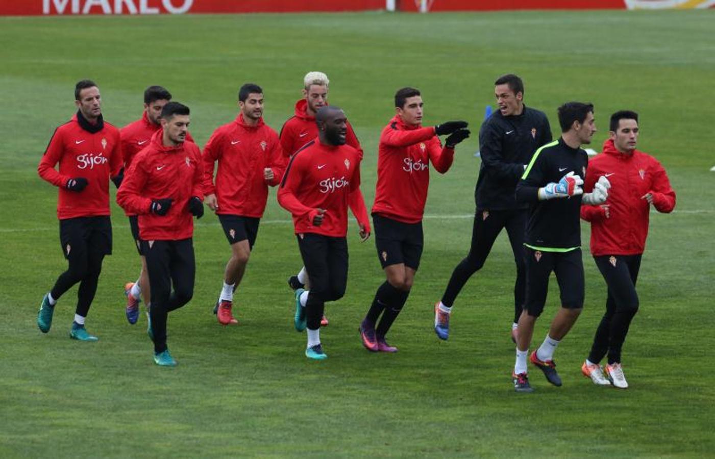 Entrenamiento del Sporting en Mareo