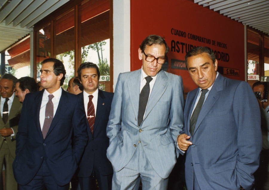 Feria de Muestras de 1980, con Jorge Fernández Díaz, José Luis Rebollo y José Cosmen