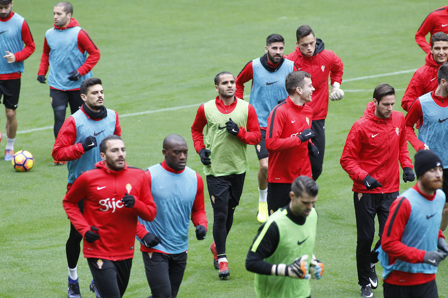 Entrenamiento del Sporting (12-01-17)