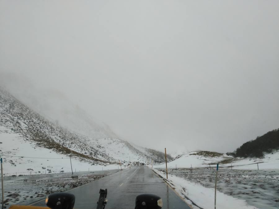 La nieve cubre Asturias a la espera de una ola de frío siberiano