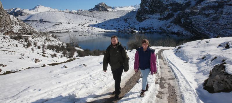 Los Lagos nevados, un atractivo para el turismo
