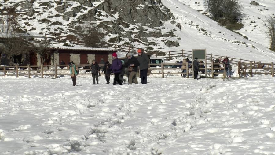 Los Lagos nevados, un atractivo para el turismo