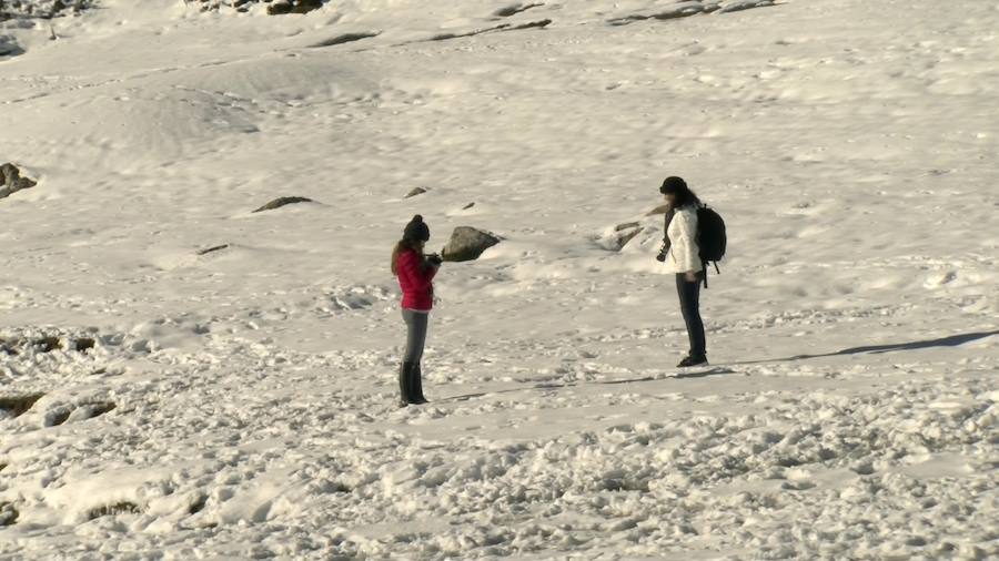 Los Lagos nevados, un atractivo para el turismo