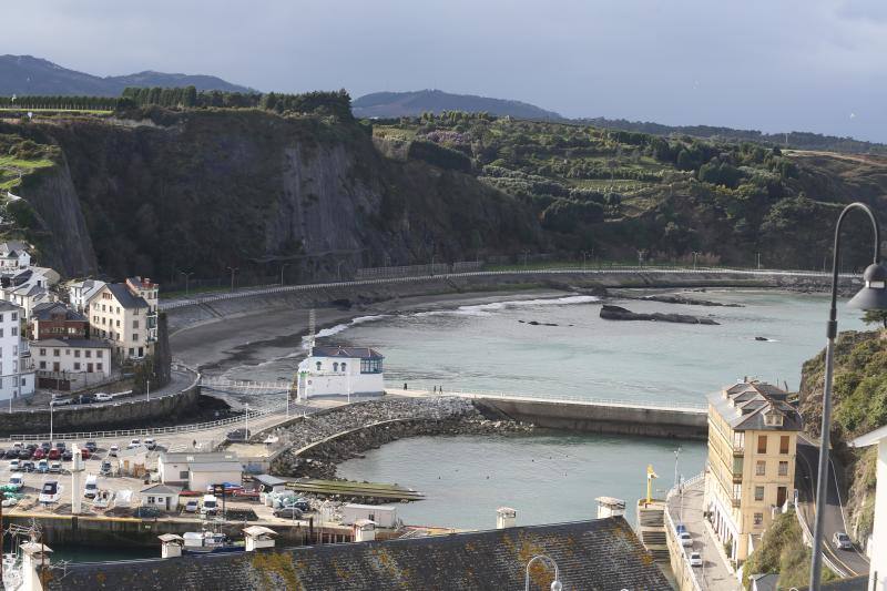 Las imágenes que deja el temporal en Asturias