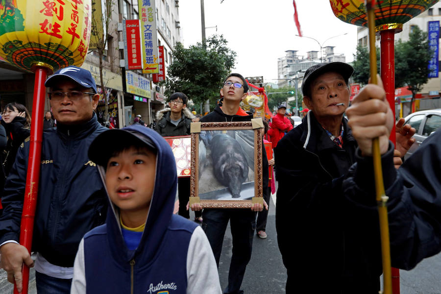 Cerdo sagrado en Taiwán