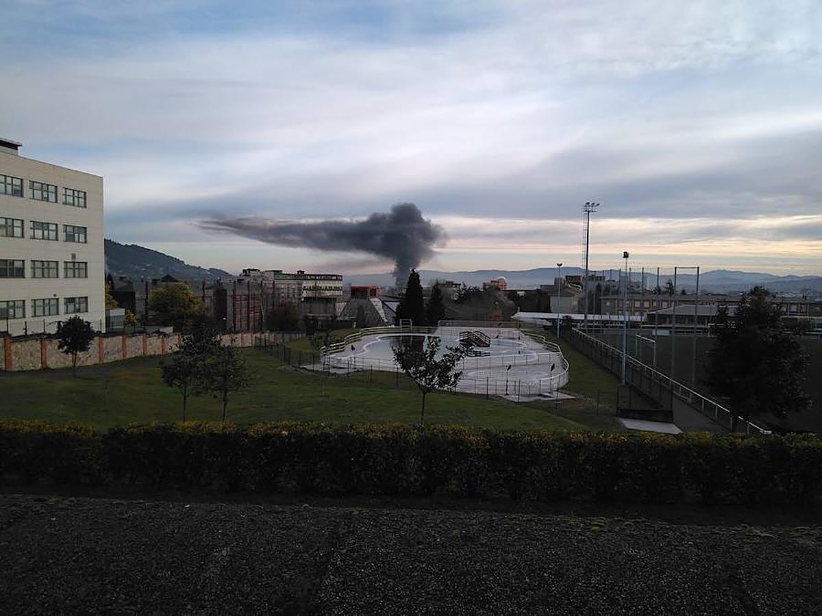 Incendio en un bazar chino de Oviedo