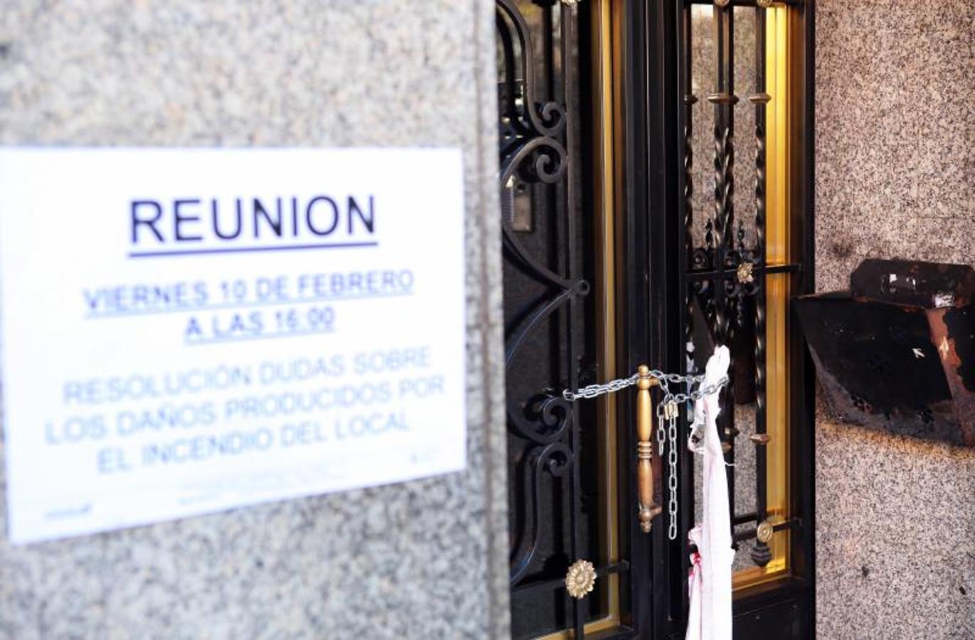 El día después del espectacular incendio que destruyó un bazar chino de Oviedo