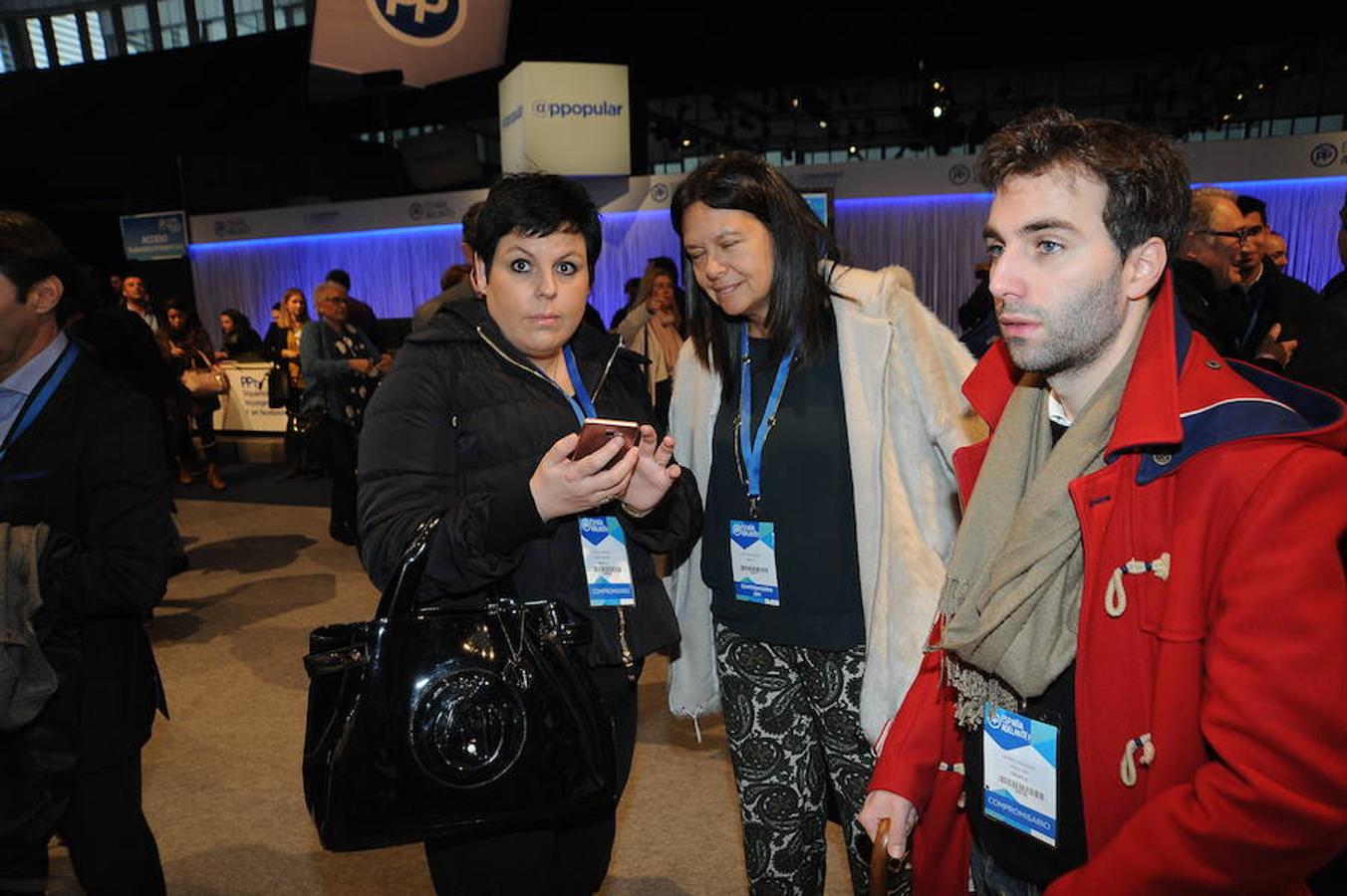 La representación asturiana en la segunda jornada del Congreso Nacional del PP