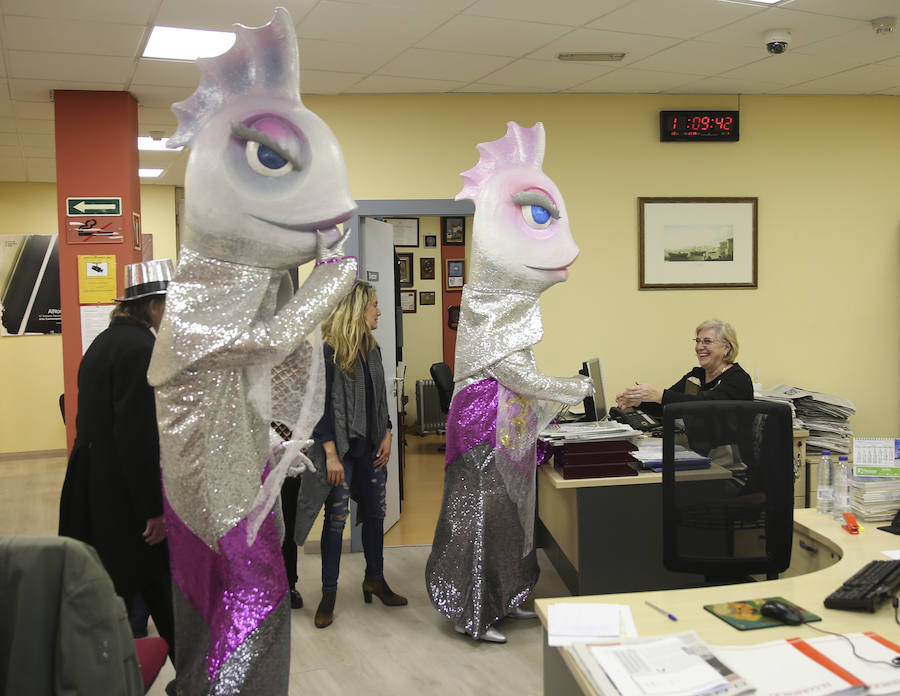 Las sardinas visitan EL COMERCIO