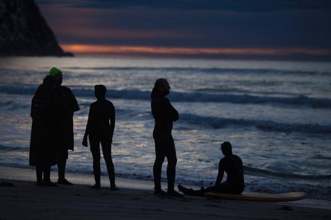 Surf a 5 grados bajo cero