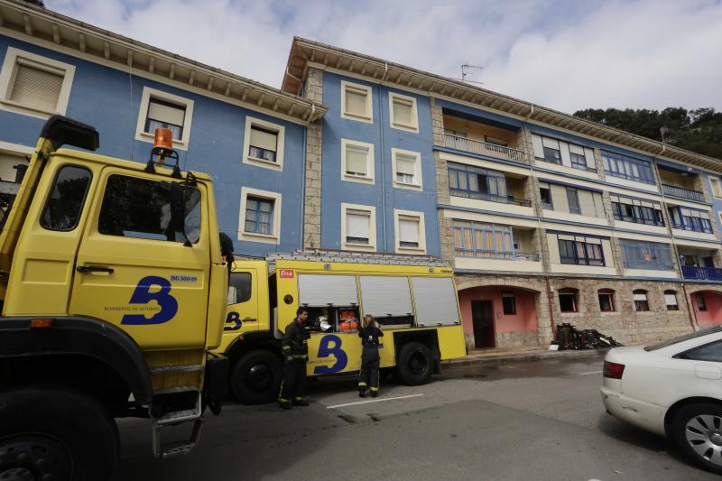 Incendio en un piso de Ribadesella