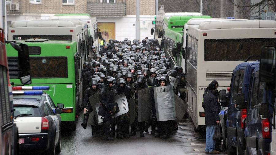 Violencia policial en Bielorrusia