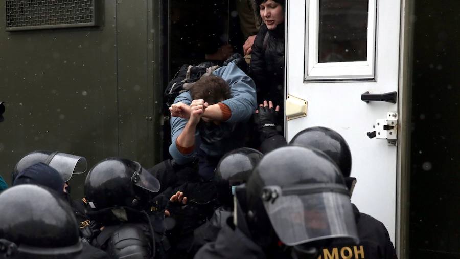 Violencia policial en Bielorrusia