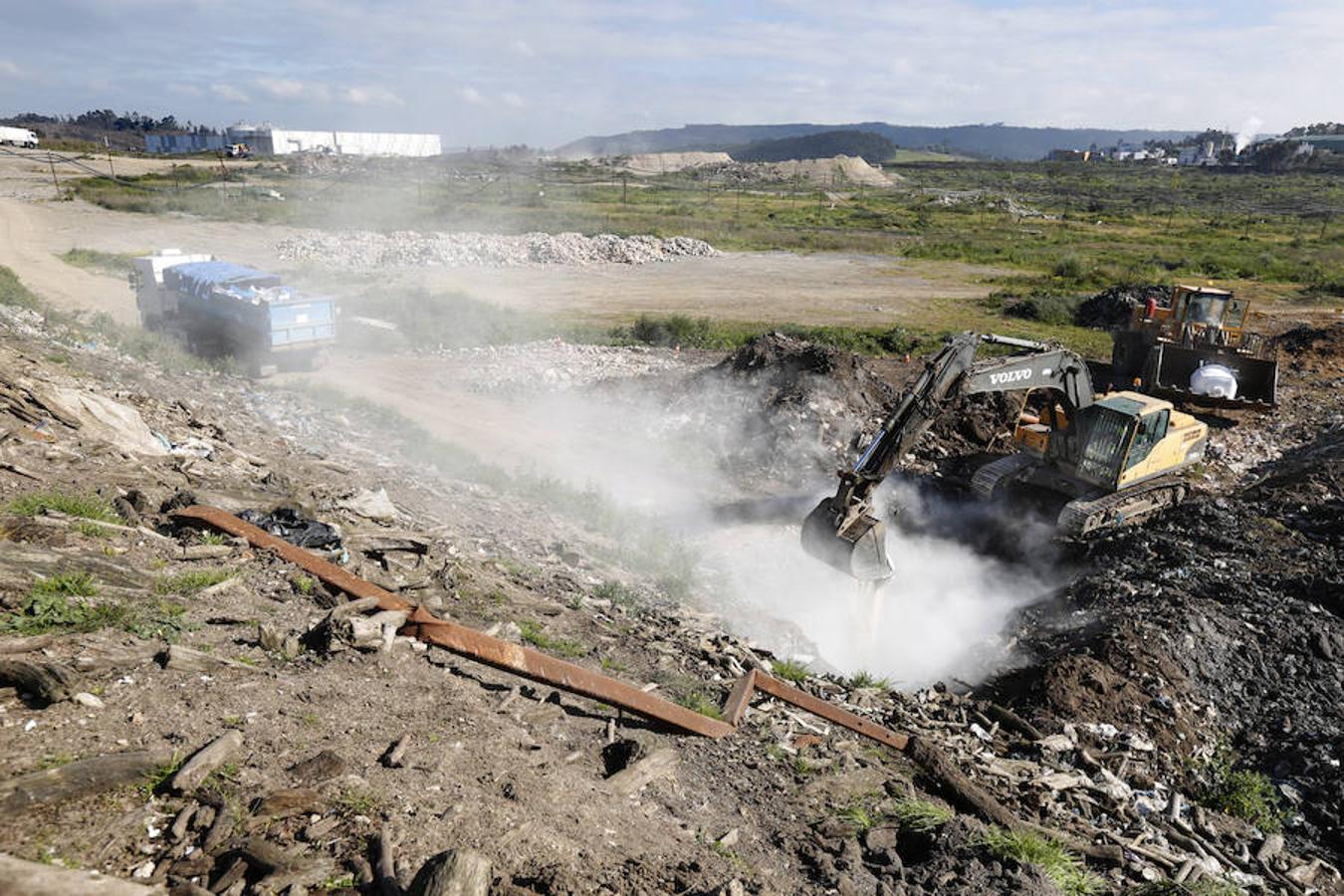 Destrucción de la patata afectada por la polilla guatemalteca