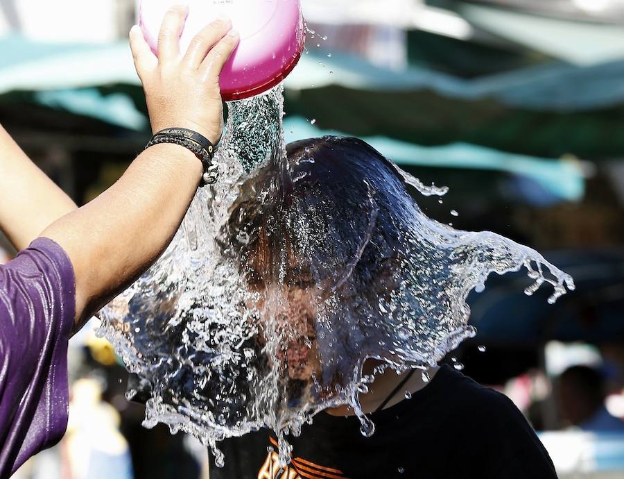 Batalla de agua en Tailandia