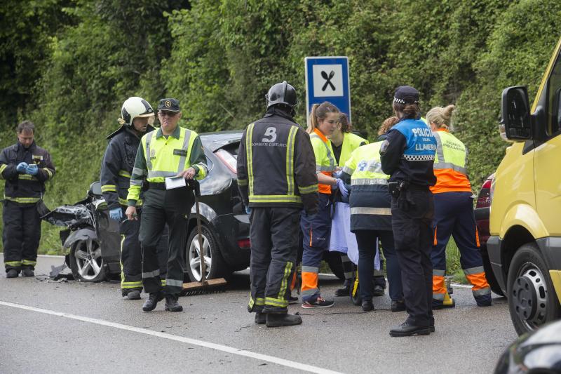 Un herido en un accidente de tráfico en Llanera