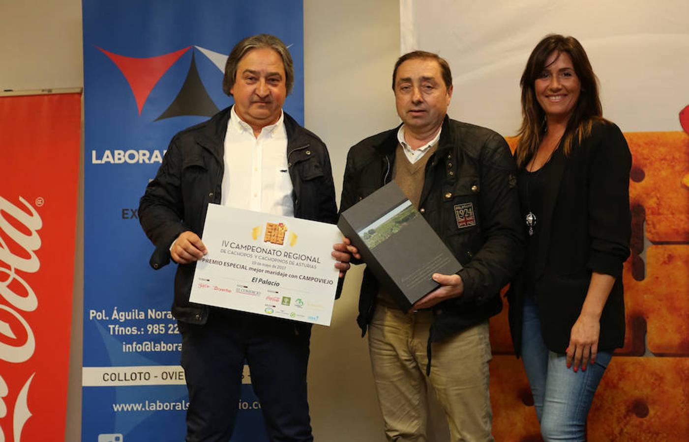 IV Campeonato Regional de Cachopos y Cachopinos de Asturias. Premio especial mejor maridaje con CAMPOVIEJO El Palacio