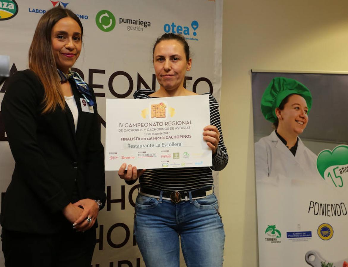 IV Campeonato Regional de Cachopos y Cachopinos de Asturias. Finalista en categoría cachopinos: Restaurante La Escollera