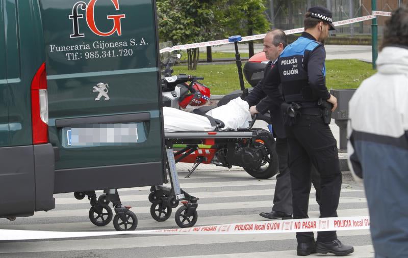 Fallece al ser atropellada en Gijón