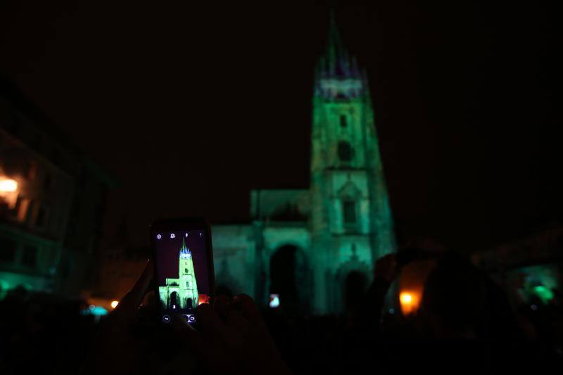 Hoguera de San Juan en Oviedo