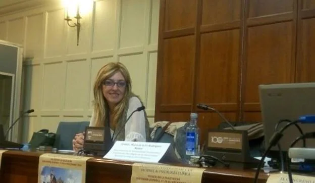 La psicóloga Cristina Soto, en el Congreso de Ginecología. 