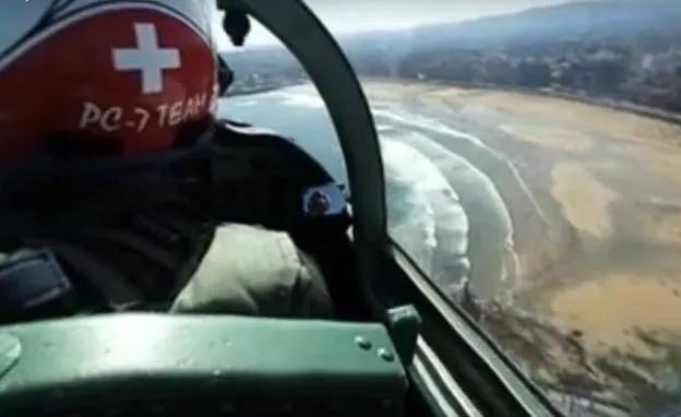 El vídeo 360° del Ejército suizo en el Festival Aéreo de Gijón