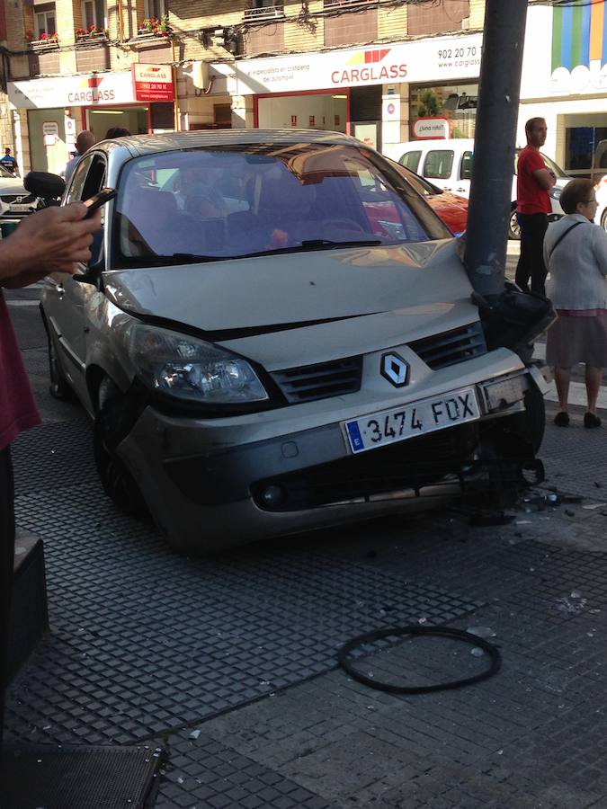 Las imágenes del accidente el la avenida Pablo Iglesias