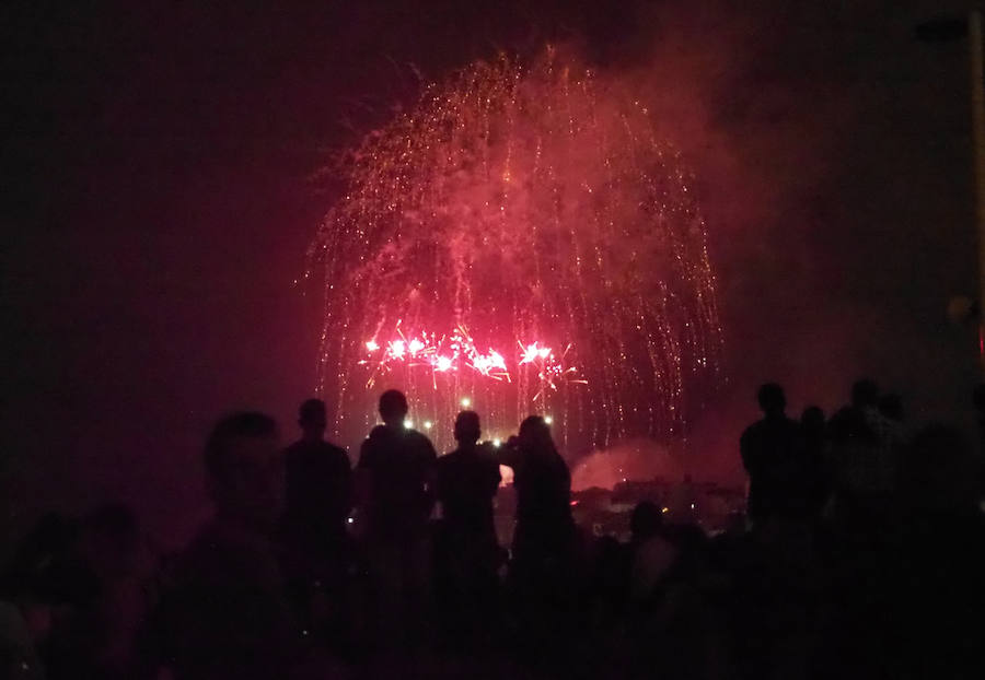 Así se vieron los fuegos de Gijón