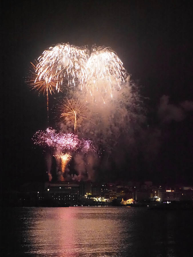 Así se vieron los fuegos de Gijón