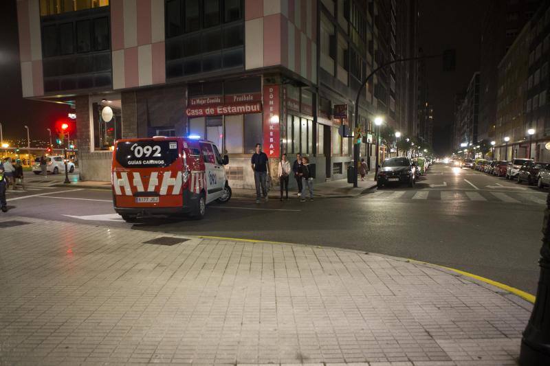 Amplio dispositivo de seguridad para la noche grande de Gijón