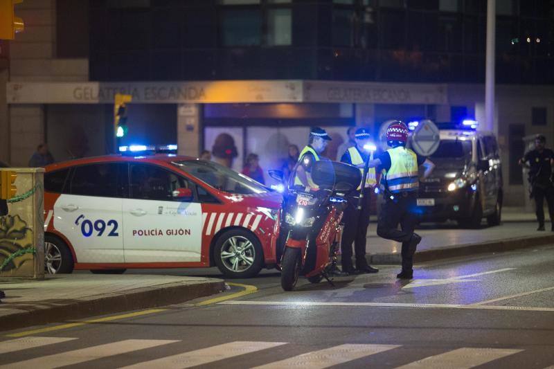 Amplio dispositivo de seguridad para la noche grande de Gijón