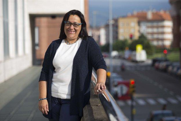 Natalia González, ayer en Gijón, sustituirá a Antonio Trevín en el Congreso de los Diputados.