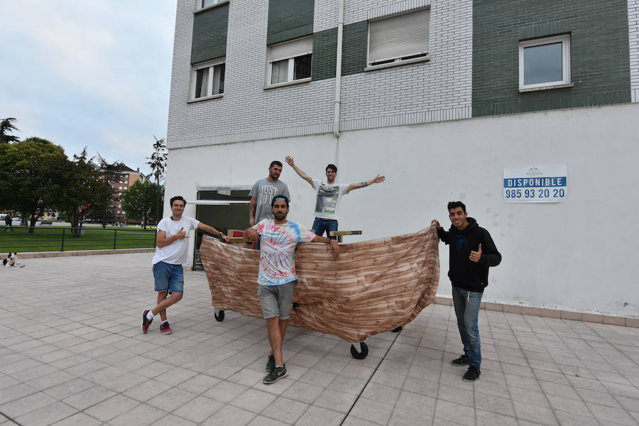 MadreñoGIro 2.0. Langreo. Miembros. Luis Valdés, Alejandro Corgo, Gonzalo San Martín, Tanais Menéndez y Alejandro Tabárez. 