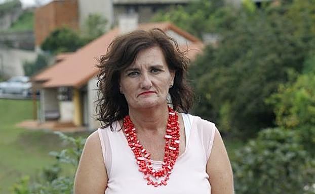 Marta de la Paz Martínez, ayer, en Porceyo.