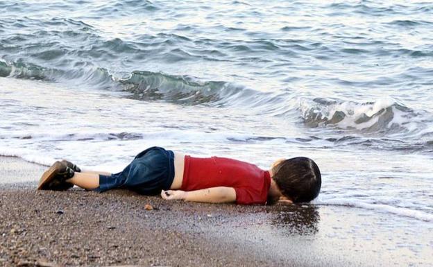 La fotografía de Aylan que dio la vuelta al mundo.