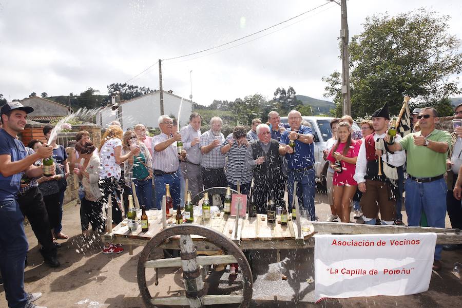 Fiesta en Poreñu, Pueblo Ejemplar de Asturias 2017