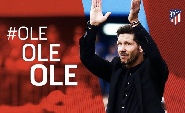 Diego Pablo Simeone renueva con el Atlético. 