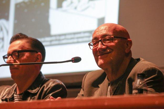 Antonio Altarriba y Keko ofrecieron ayer una charla en el auditorio de la Casa de la Cultura. 