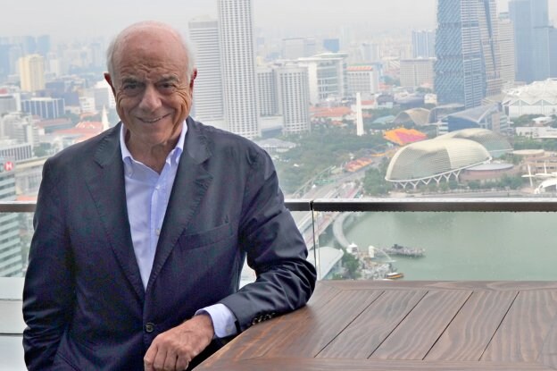 El presidente de BBVA, Francisco González, en Singapur. 