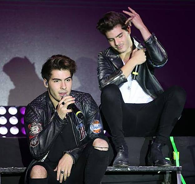 Los gemelos sevillanos, durante el concierto en la Catedral. 
